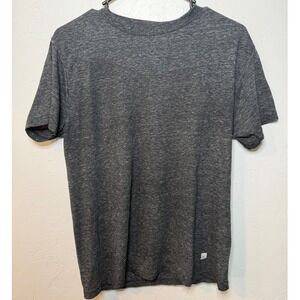 Departwest Mens Charcoal Grey Heather Short Sleeve Crewneck T-Shirt Small